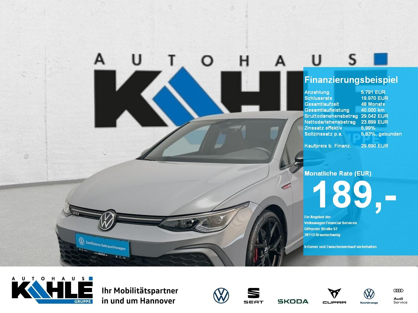 Volkswagen Golf VIII GTI 2.0 TSI DSG CarPlay Black LED RFK