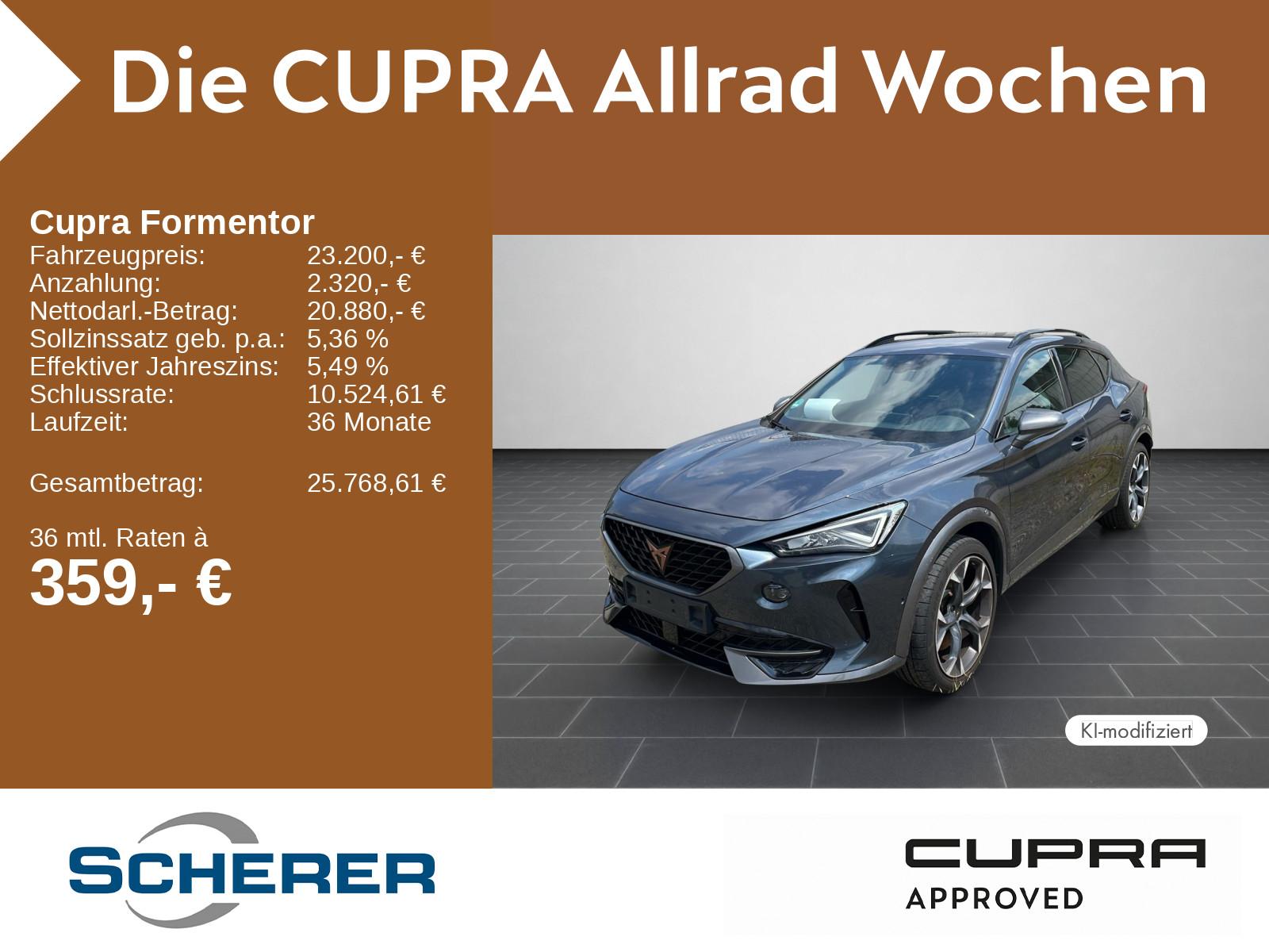 Cupra Formentor 2,0 TSI VZ NAVI/LED/RFK/Sitzheizung vo