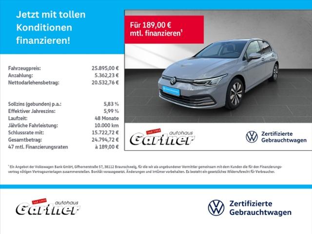 Volkswagen Golf VIII MOVE 1.0 TSI DSG REAR VIEW ACC NAVI DA
