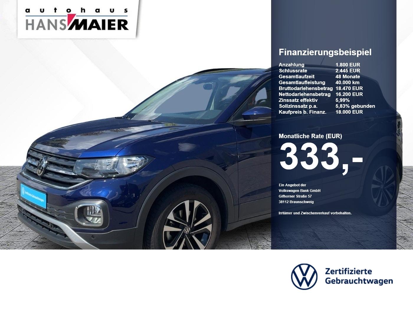 Volkswagen T-Cross United 5Gang AppCon ACC LM SH PDC