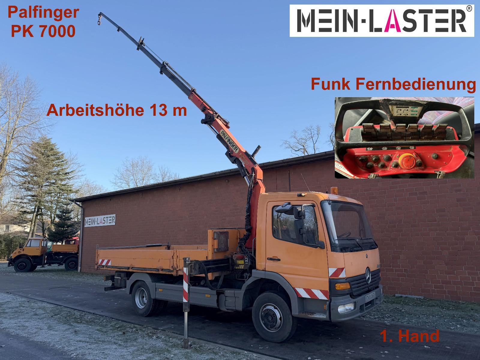 Mercedes-Benz 815 Pritsche  Palfinger PK 7000 13 m Funk + AHK