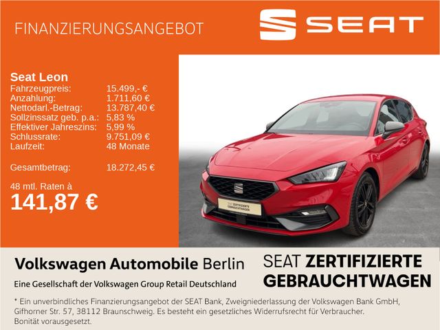 SEAT Leon 1.0 eTSI DSG FR Navi LED SHZ ACC PDC