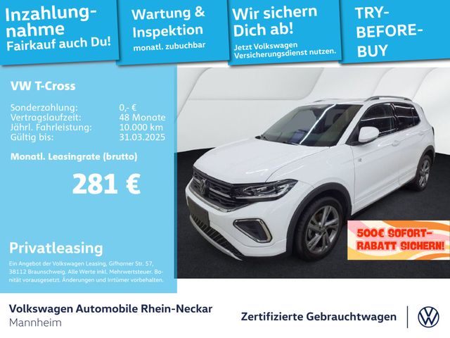 Volkswagen T-Cross 1.5 TSI R-Line AHK Navi Kamera LED uvm