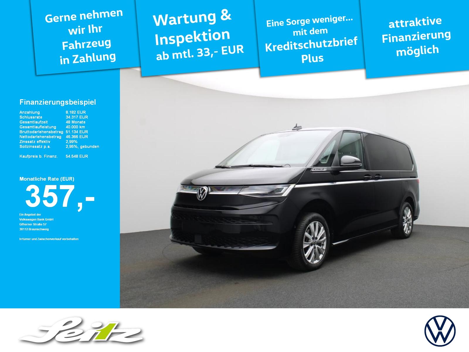 Volkswagen T7 Multivan 2.0 TDI LÜ Style *AHK*MATRIX*KAMERA*