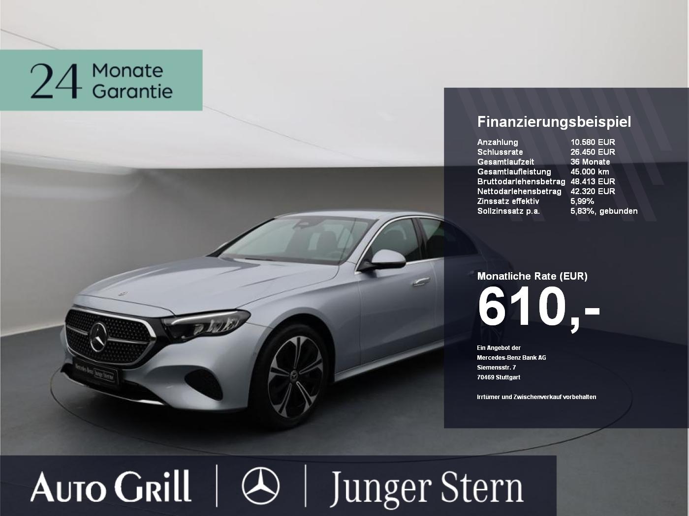 Mercedes-Benz E 300 de 4M Distronic AHK KeyGO Totw. MBUX 19Zol