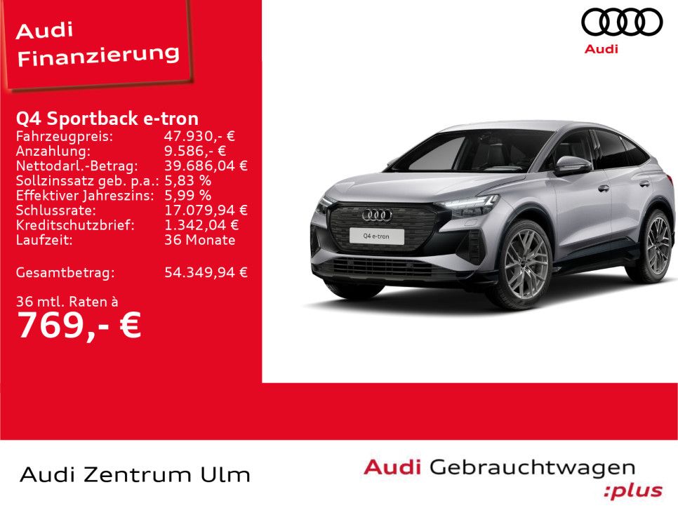 Audi Q4 Sportback e-tron 40 S-Line AHK NAV WÄPU foto 3