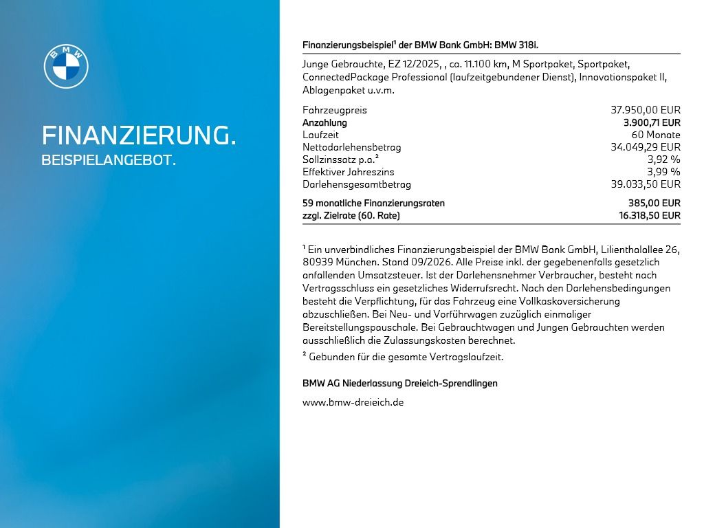 BMW 318i M Sport AHK Driv.Assist.Prof Kamera HiFi foto 2