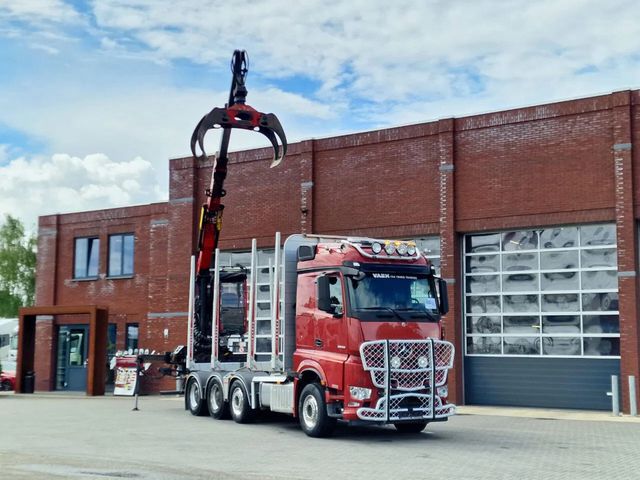 Mercedes-Benz Actros 3563 - 8x4*4 - Timber truck - TZ12,2 cran