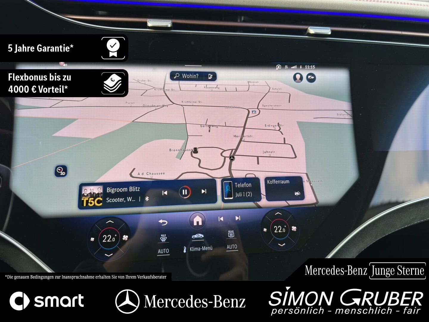 Fahrzeugabbildung Mercedes-Benz EQE 43 4M SUV AMG Night I+II HUD Hyper AHK