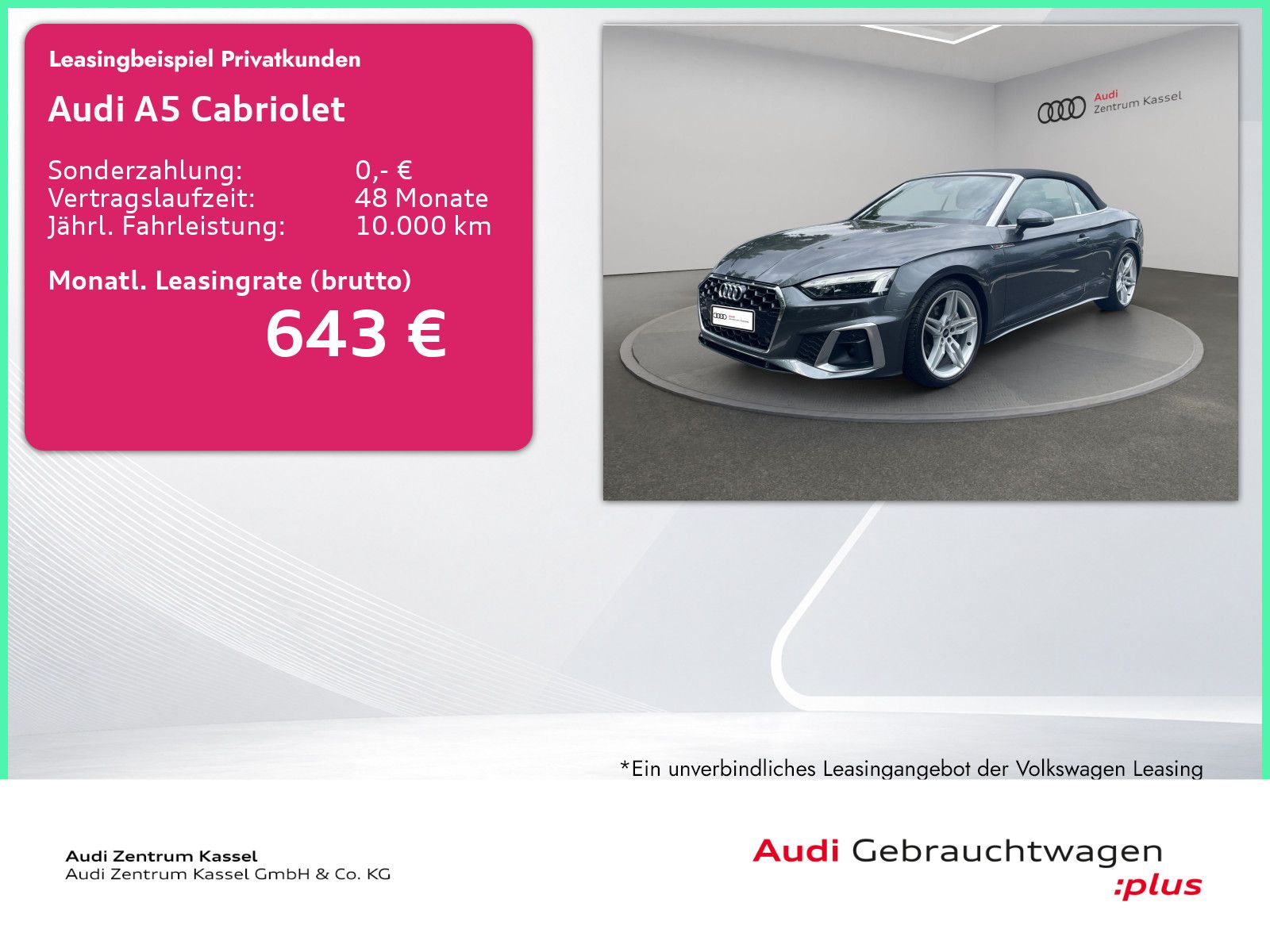 Audi A5 Cabrio 40 TDI S line Matrix Kamera Alcantara