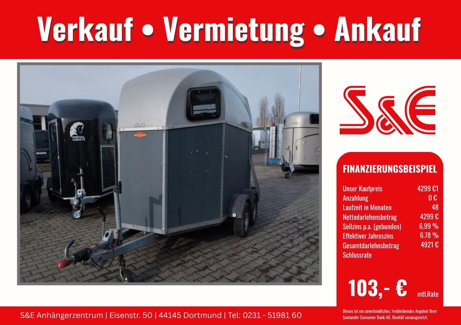 Böckmann Pferdeanhänger DUO Esprit CFF Fahrwerk