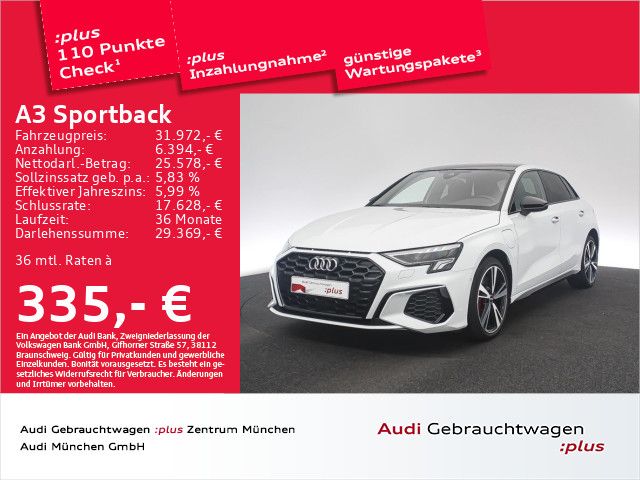 Audi A3 Sportback 45 TFSI e S tronic 2x S line Pano/A