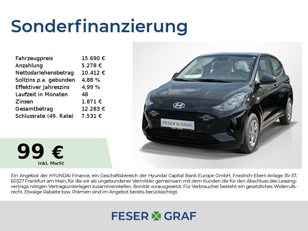 Hyundai i10 SELECT NAVI CARPLAY PDC KLIMA KAMERA