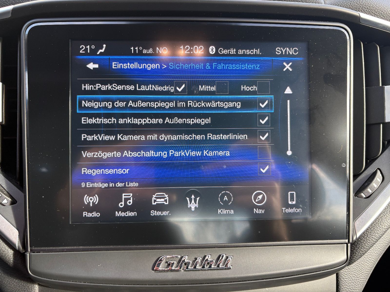 Fahrzeugabbildung Maserati Ghibli Diesel/FACELIFT/KAMERA/NEUES-MODELL