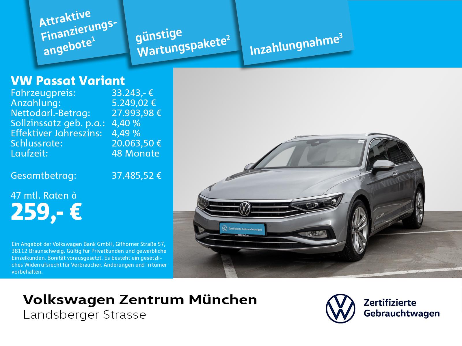 Volkswagen Passat Variant 2,0 TDI Elegance 4motion ACC DCC