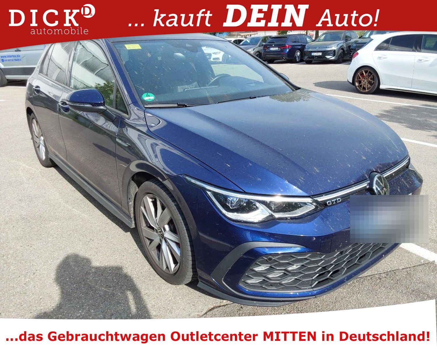 Fahrzeugabbildung Volkswagen Golf VIII 2.0d DSG GTD LED+/NAVI/VIRTU/HUD/H&K