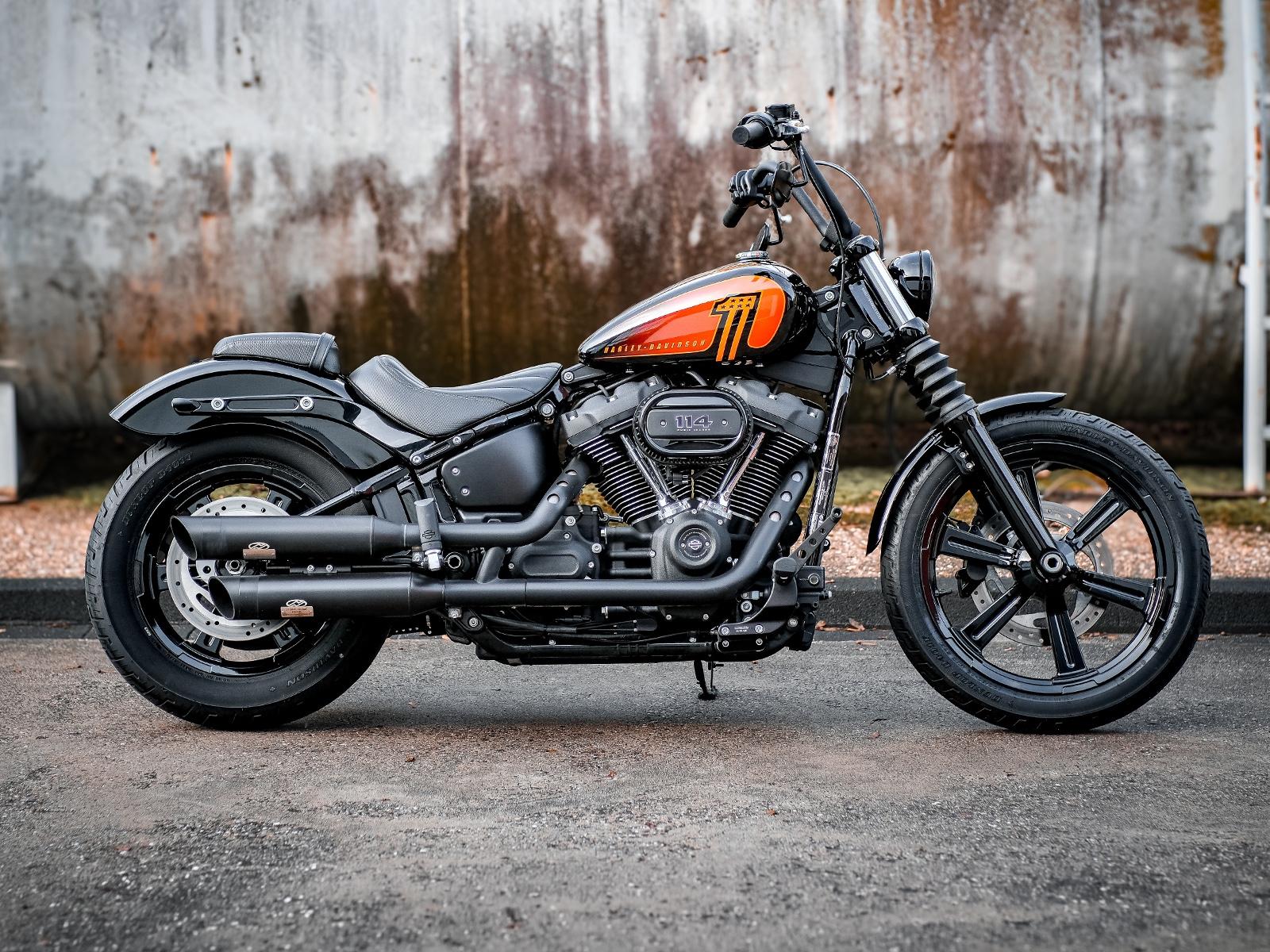 Harley-Davidson FXBBS Street Bob 114 -J&H Klappenauspuff-1. Hand