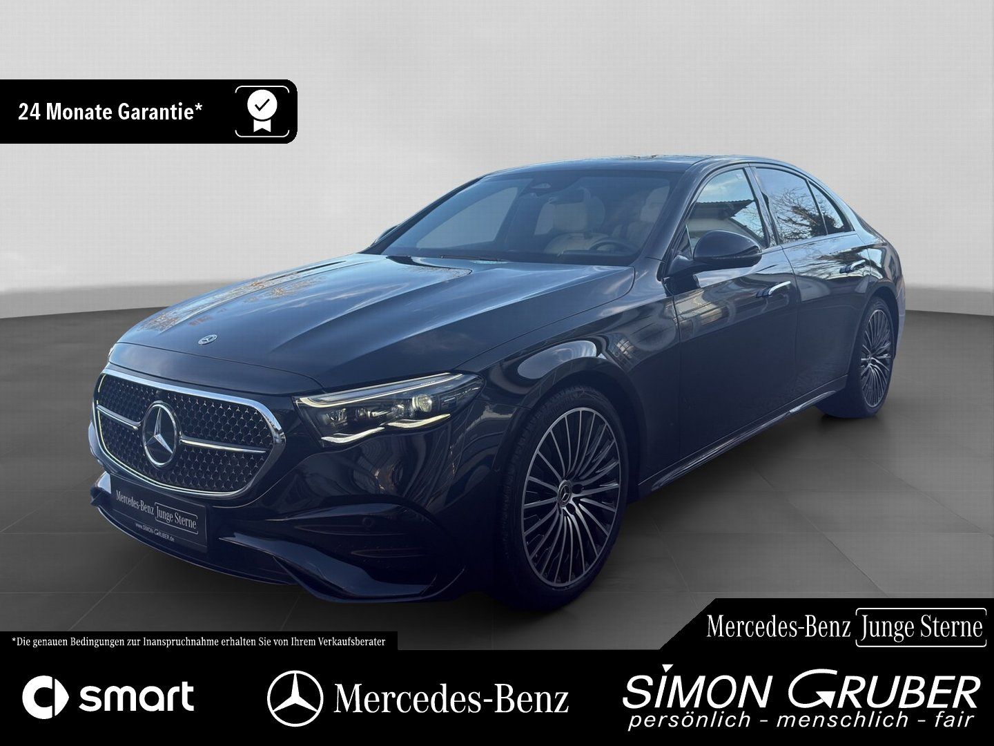 Fahrzeugabbildung Mercedes-Benz E 220 d AMG Superscreen Pano Burm Night 360° 20"