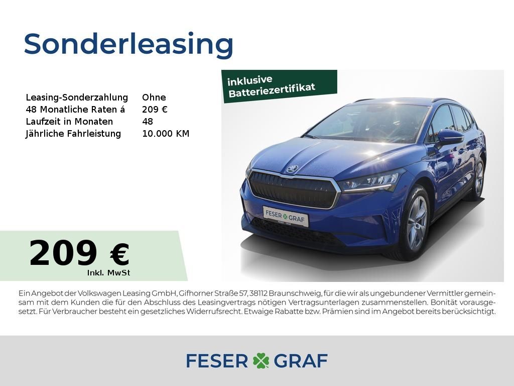 Skoda Enyaq iV 50 Loft Alu 19" GRA LED Navi PDC RüKa