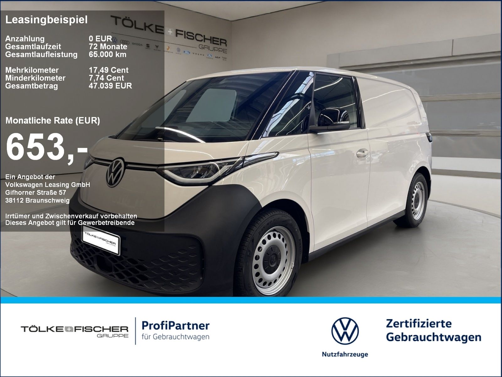 Volkswagen ID. Buzz Cargo Pro 79kWh 210kw NaviPro AHK AUT