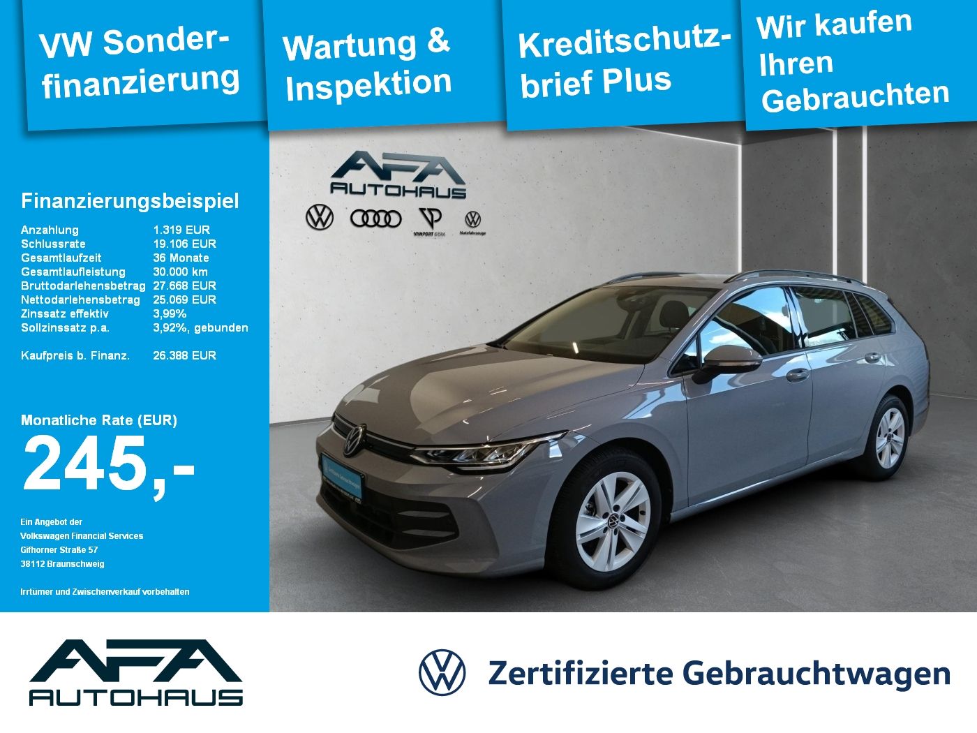 Volkswagen Golf VIII Var. 1.5 eTSI LIFE DSG LED*SHZ*RFK*ACC