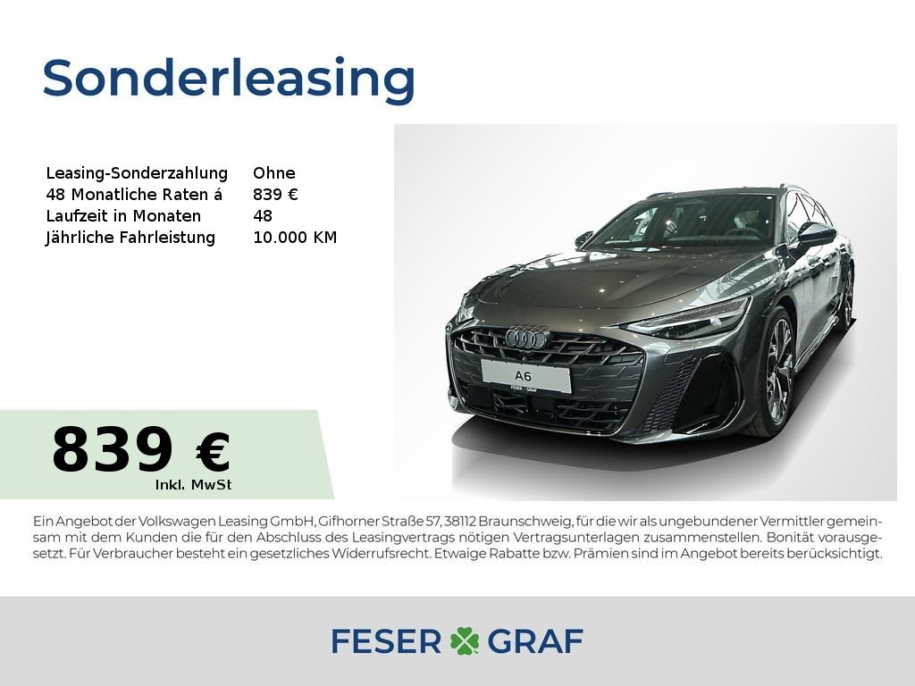 Audi A6 Avant TDI qu. 2x S line AHK B&O Tech plus