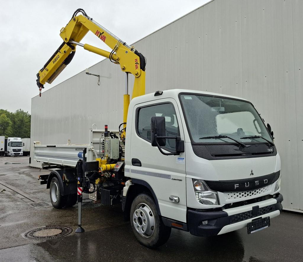 FUSO Canter 7C18 3-Sitzer Meiller 3-S-Kipper Kran AHK