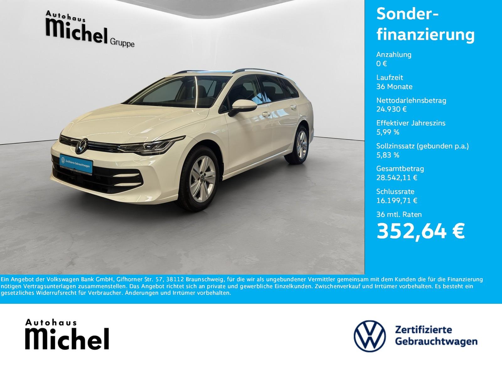 Volkswagen Golf 8 Variant TSI Life ACC LED AHK Panodach Kam, миниатюра 2