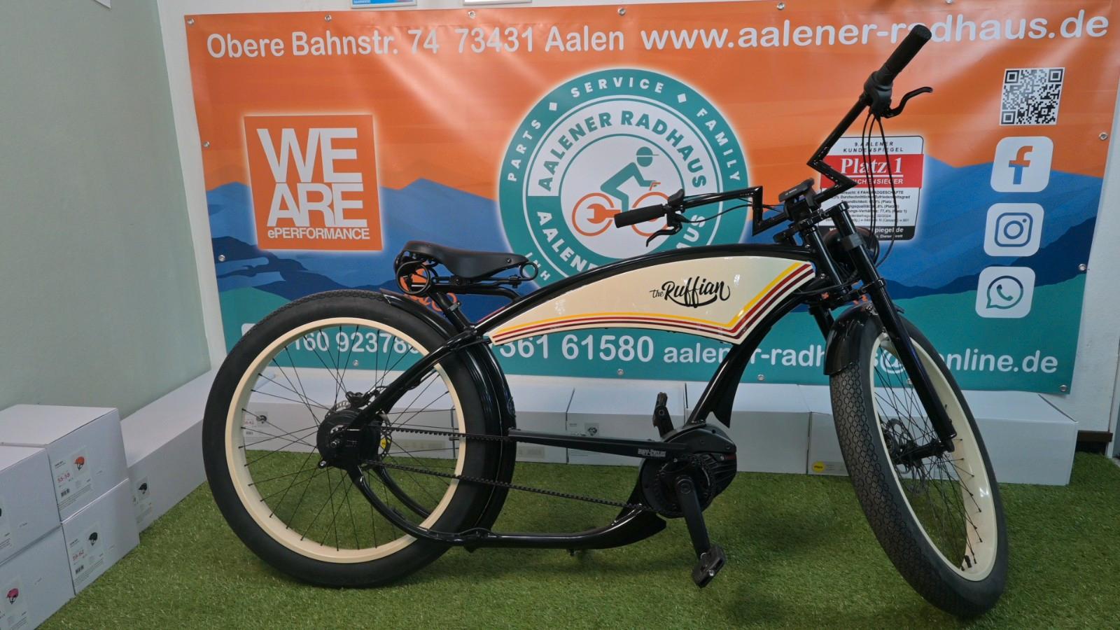 Ruff Cycles EBIKE THE RUFFIAN BAJA BLACK - BOSCH CX 500WH