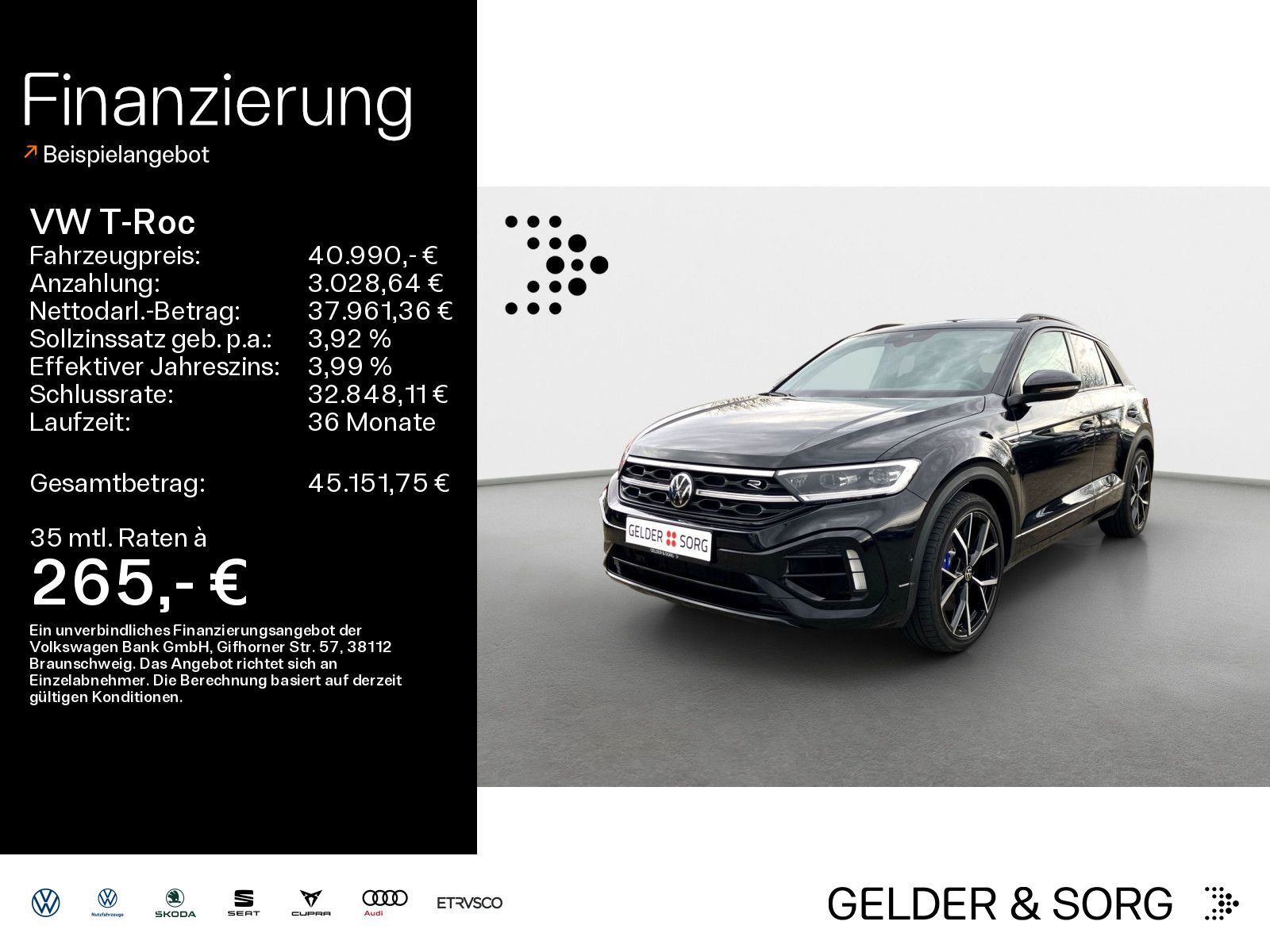 Volkswagen T-Roc R 2.0 TSI 4Motion Matrix*RFK*AHK*Pano*ACC