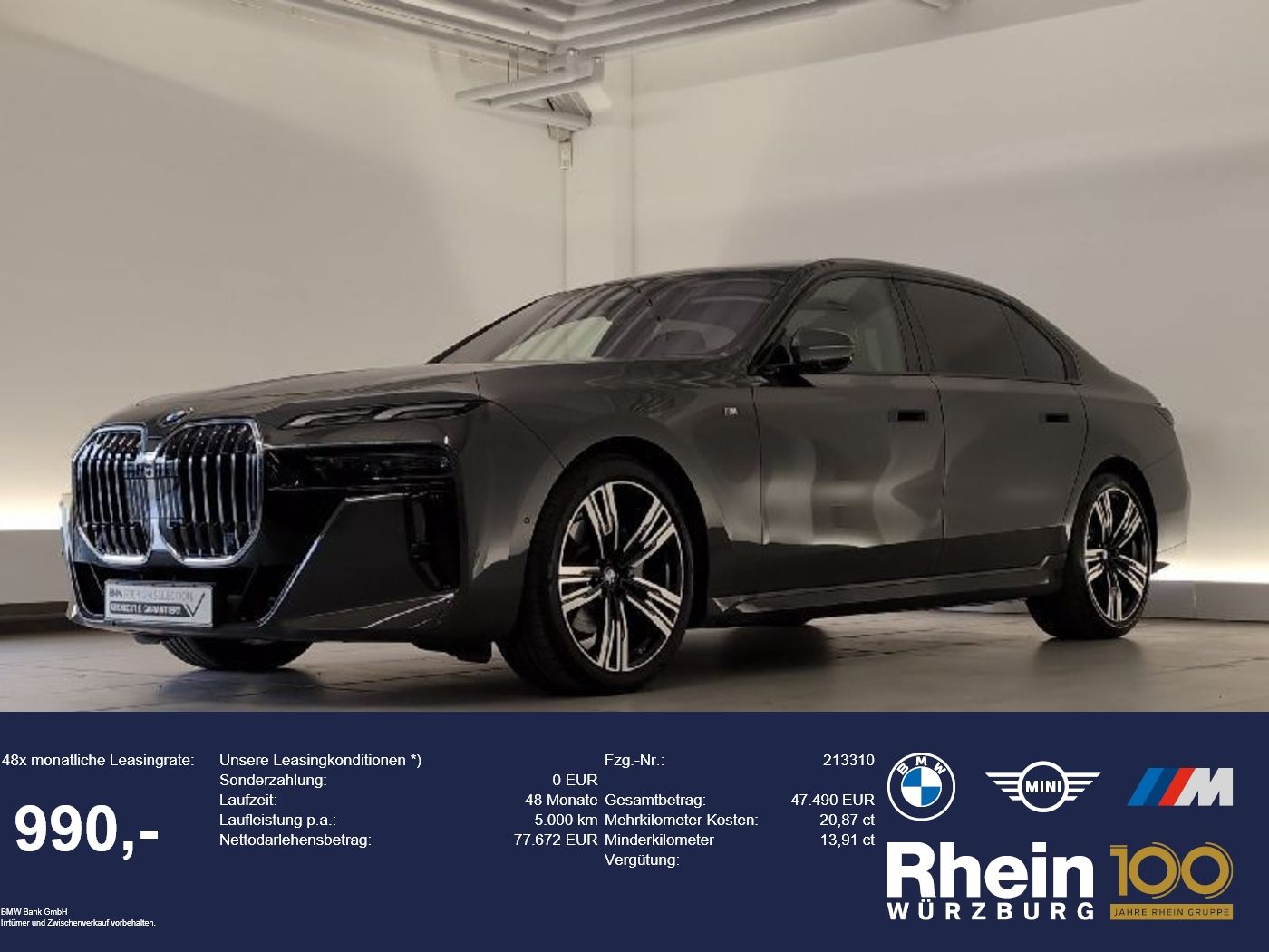 BMW 740d xDrive Limo. M Sport Navi/LED/AHK/B&amp;W Navi/