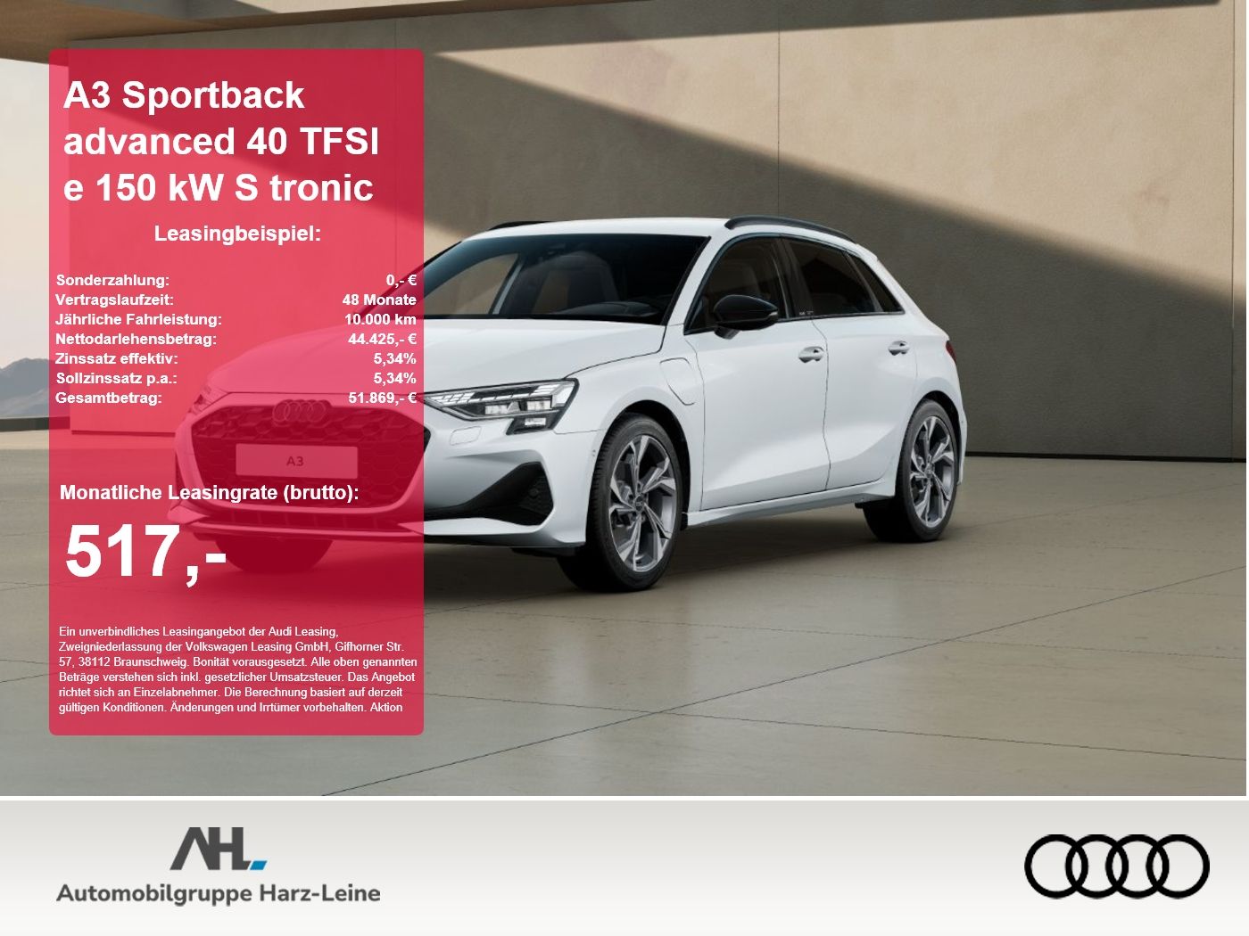 Audi A3 Sportback advanced 40 TFSI e 150 kW S tronic