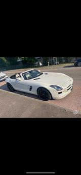Mercedes-Benz SLS AMG 6,3 V8 Scheckheft  KD/Reifen neu - weiße Mercedes-Benz SLS AMG