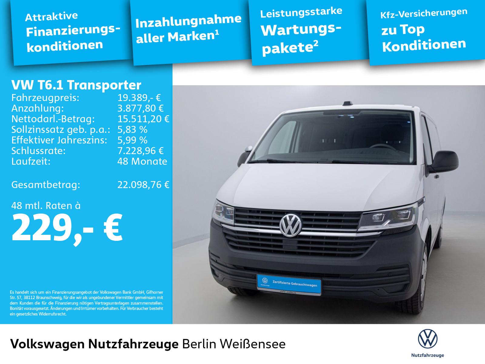Volkswagen T6 Transporter T6.1 Kasten 2.0 TDI L1H1*RFK*LED*APP*PDC*LKW*, миниатюра 2