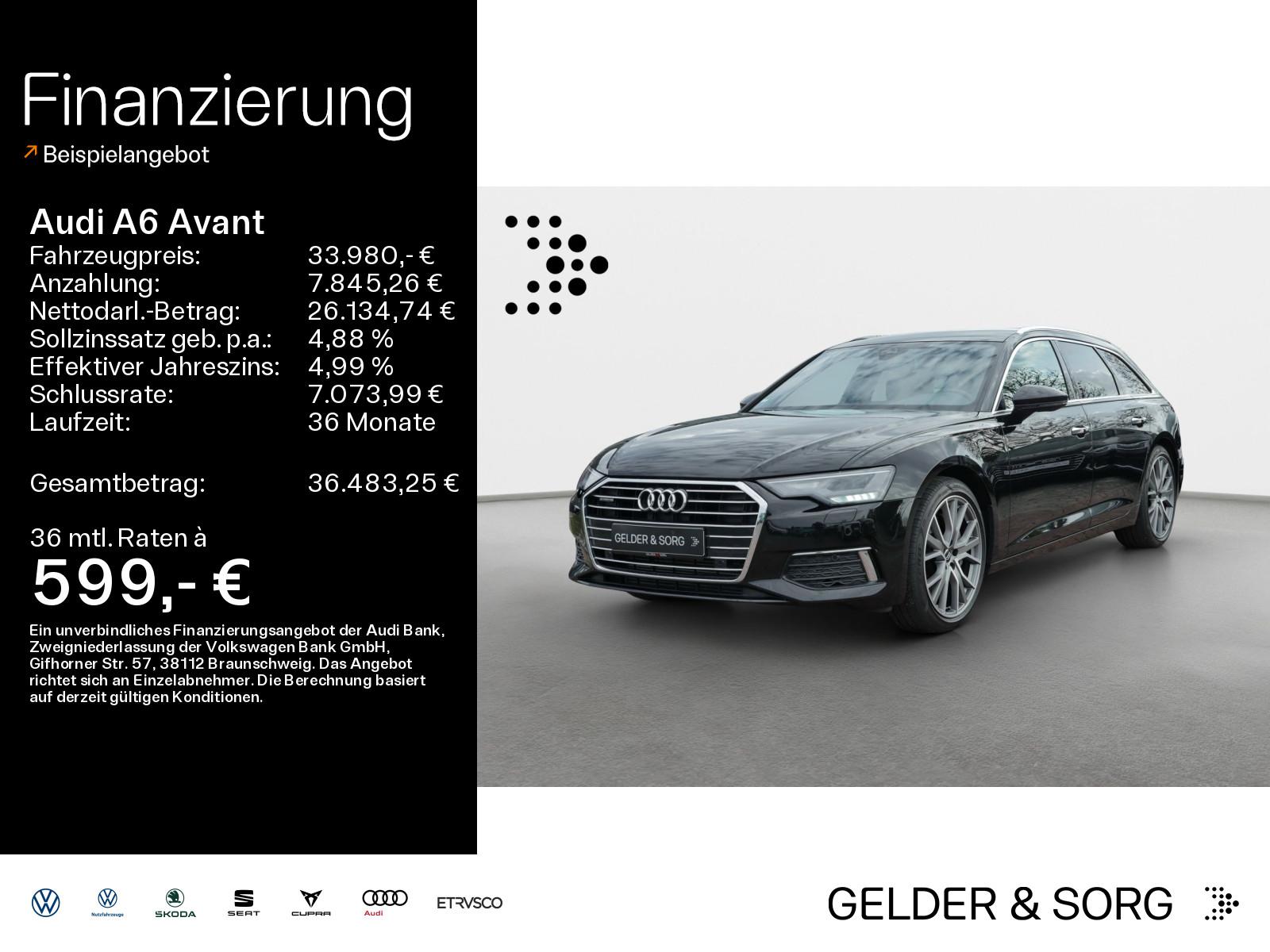 Audi A6 Avant 45 TDI qu.*Pano*Virtual*19"Alu*AHK*LED*