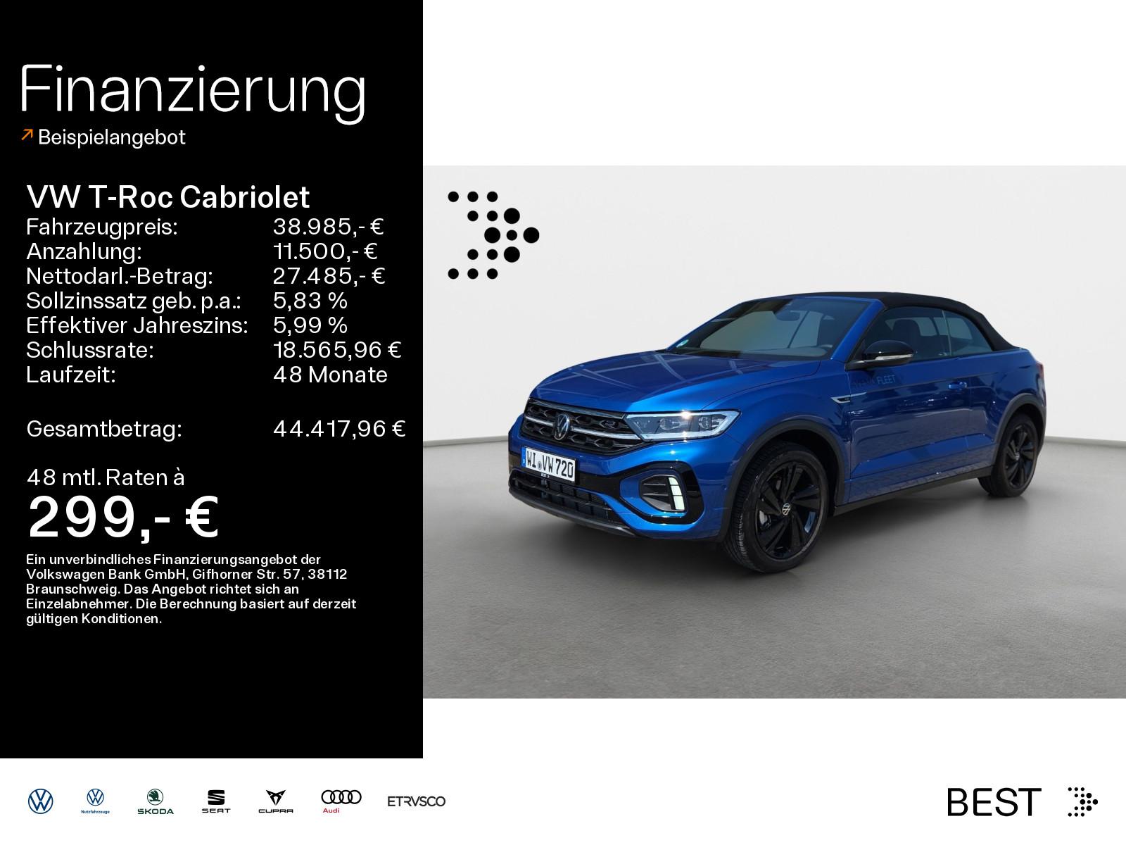 Volkswagen T-Roc Cabriolet 1.5 TSI DSG R-Line AHK*IQ.DRIVE
