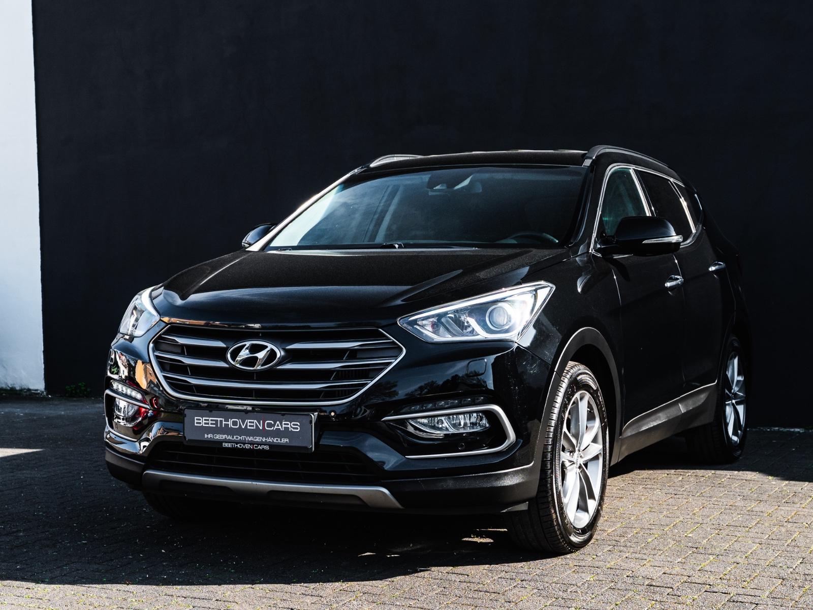 Hyundai Santa Fe blue Premium 4WD 4x4 7 SITZE AHK VOLL