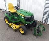 John Deere X758 Kleintraktor Allrad Mähwerk Diesel FZW - John Deere Schlepper