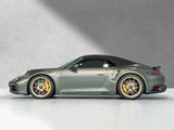 Porsche 992, 911 Turbo S Cabriolet, 1.Hd.,Burmester,Lift - Porsche 992: Grün, Cabrio