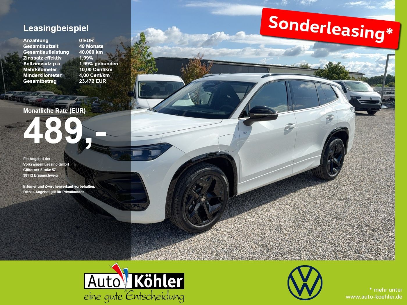 Volkswagen Tayron R-Line 1.5 l eHybrid OPF / 85 kW (115 PS)