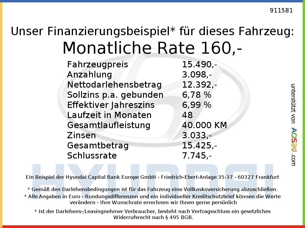 Fahrzeugabbildung Hyundai KONA EV Advantage ACC AUT Kam. KlimaA LM Navi