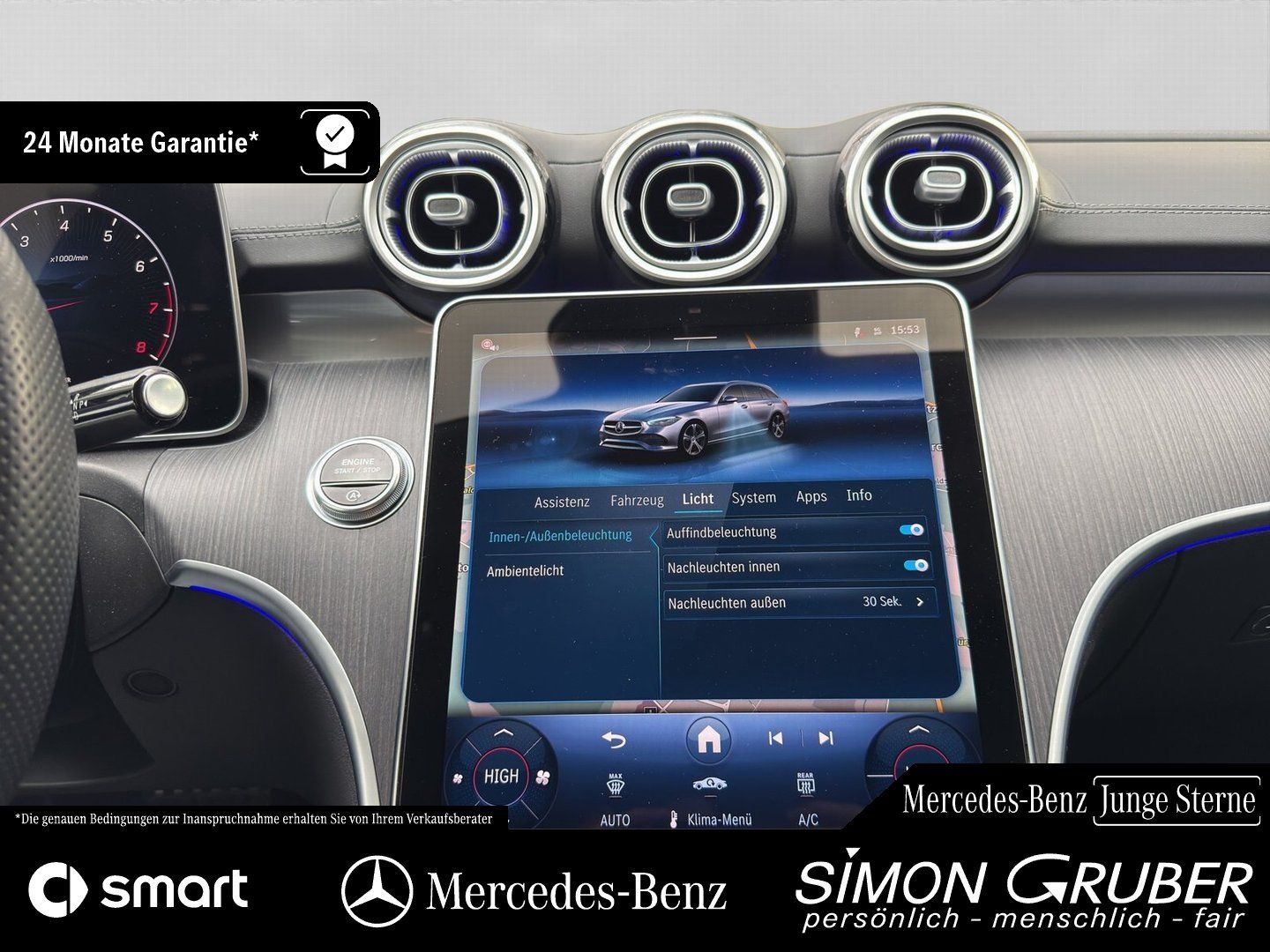 Fahrzeugabbildung Mercedes-Benz C 200 T 4M AMG Night Ambiente+ Memory 360 AHK