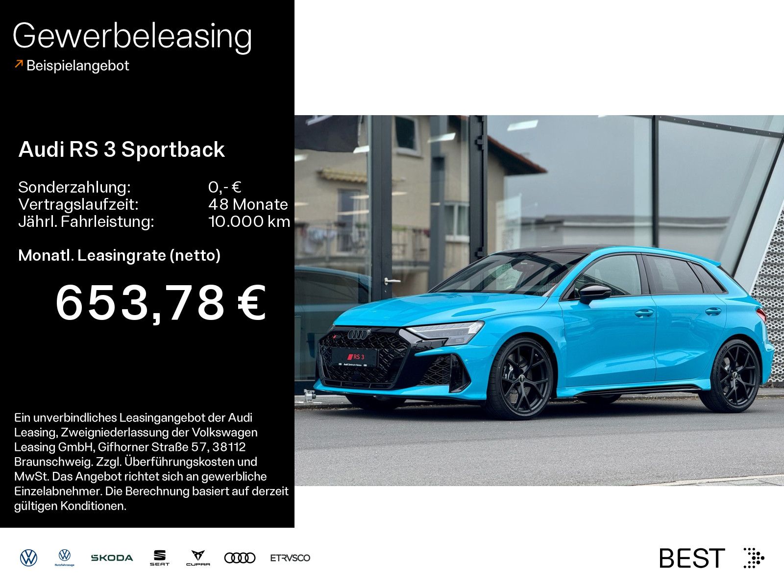 Audi RS 3 Sportback NAVI*CARPLAY*ADFAHRW*MATRIXPANO*2