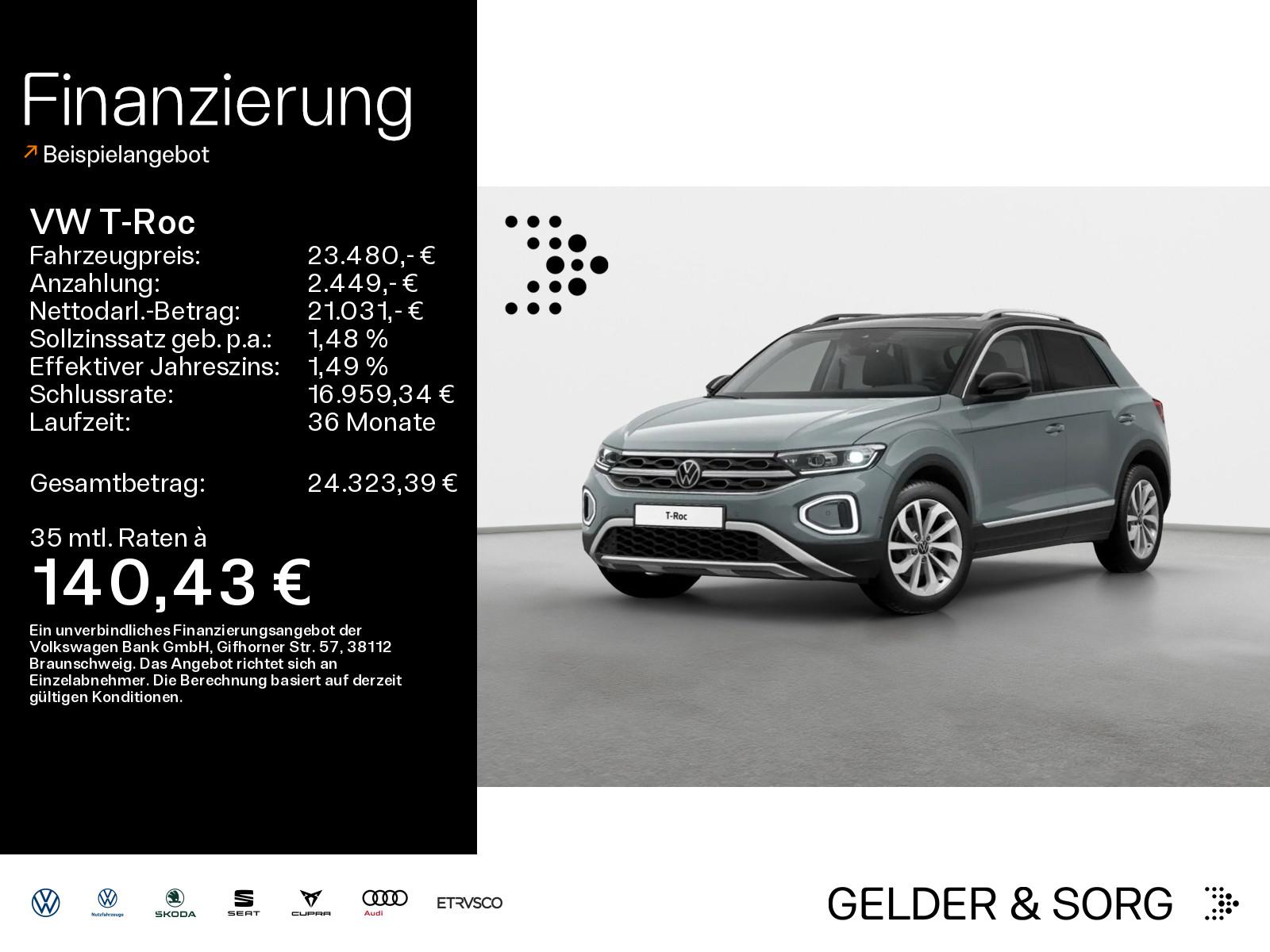 Volkswagen T-Roc Style 1.0 TSI LED*AHK*Pano*ACC*CarPlay
