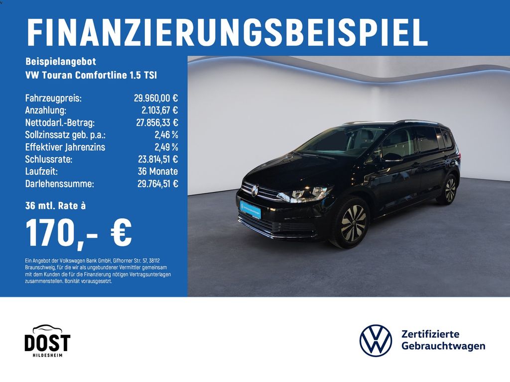Touran Comfortline 1.5 TSI ACC+KAMERA+NAVI+PDC