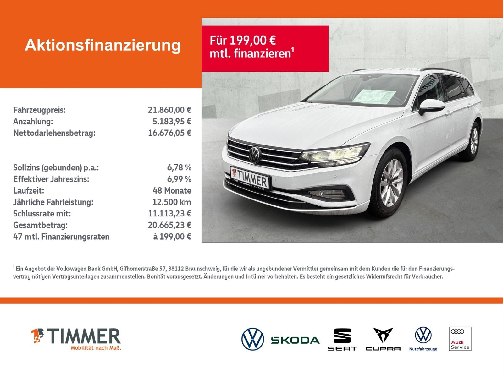 Volkswagen Passat Variant 2.0 TDI DSG BUSINESS +LED +ACC +R