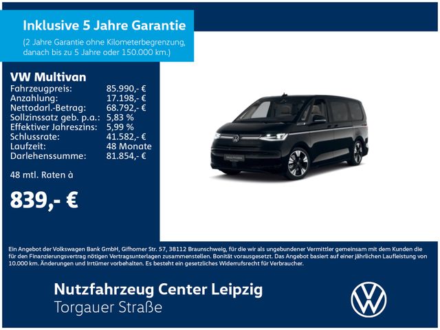 Volkswagen Multivan Style 2.0 l 110 kW TDI DSG*NAVI*STHZ