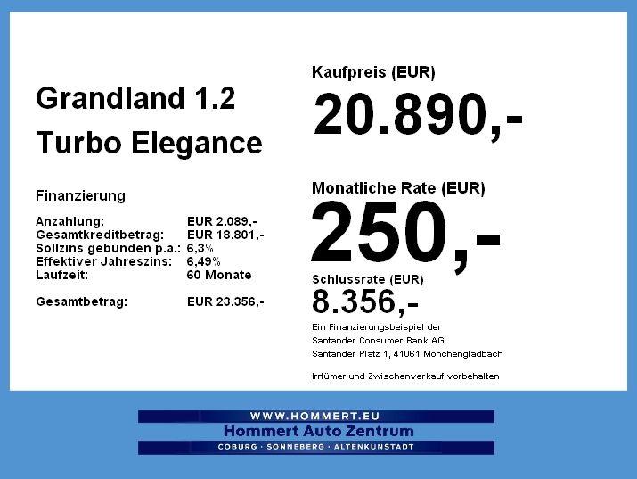 Opel Grandland (X) Grandland 1.2 Turbo Elegance FLA 360 ParkAss.