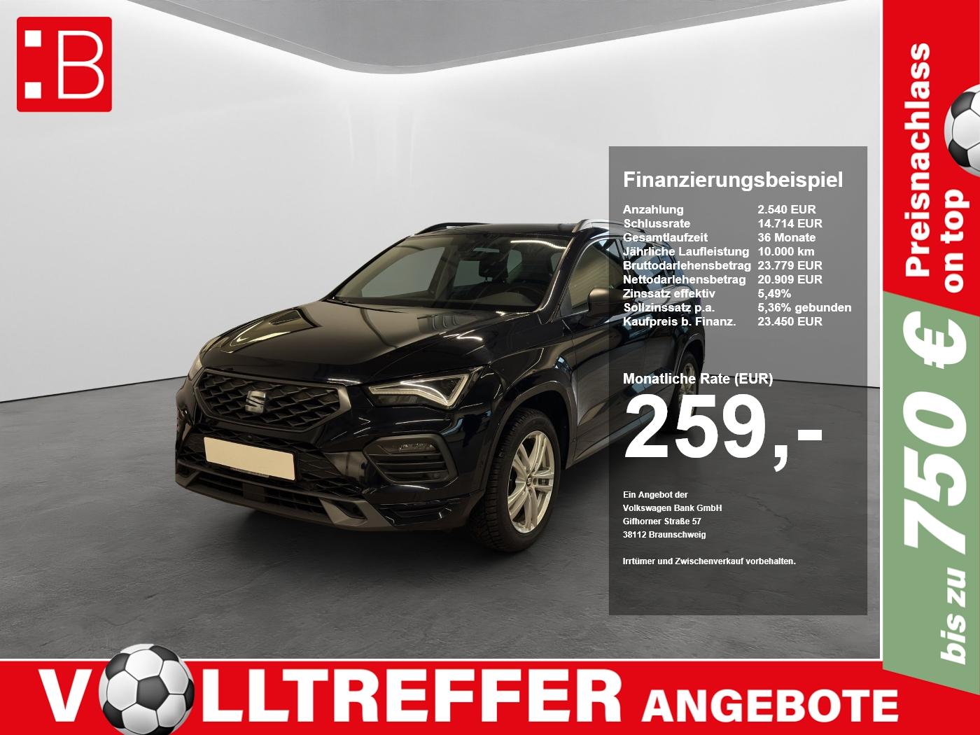 Seat Ateca 2.0 TSI DSG 4Drive FR AHK+PANO+18+BEATS+NA