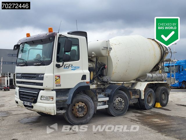 DAF CF85.410 8X4 BROKEN ENGINE / CONCRETE INSIDE mix